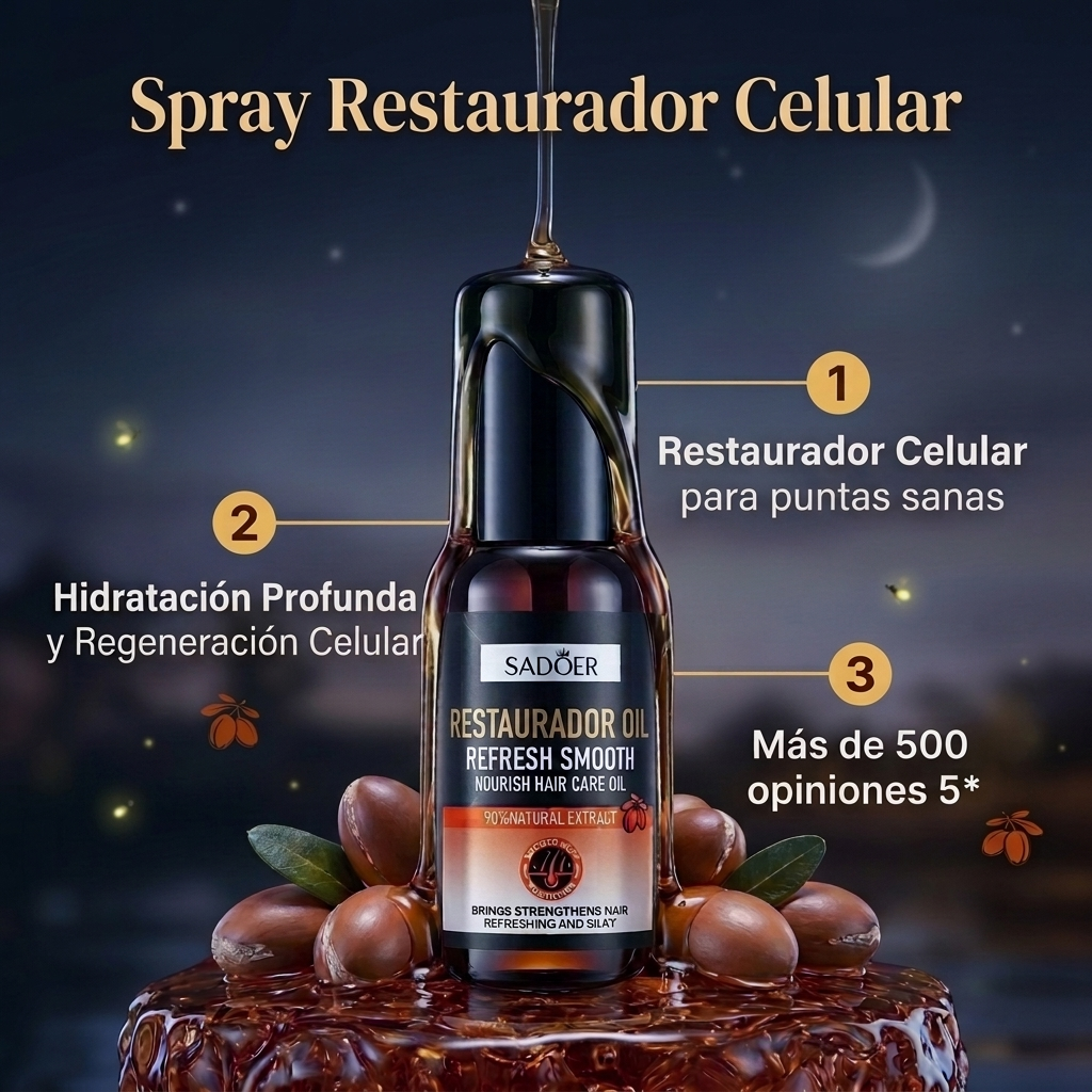 Spray Restaurador Celular: Omegas Activos + Fitoesteroles (Uso Nocturno)