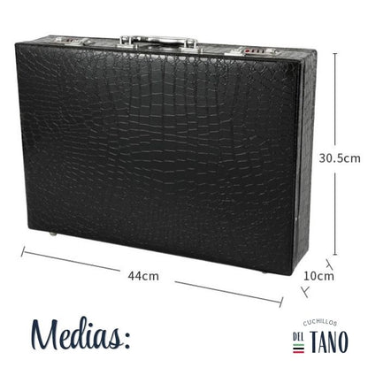 Set-Cuchillos acerados (25 PIEZAS) + Maletín 🎁