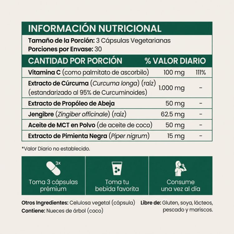 Alivia décadas de dolor articular en 2-4 semanas con 1000 mg de Turmeric®