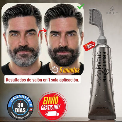 FRUIT® Tinte Natural con Aplicador | Cobertura Total en 5 Minutos